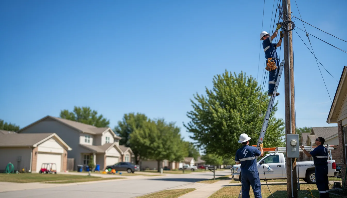 Residential electrician providing installation services in Orient, IA